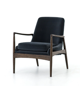 Braden Chair Modern Velvet Shadow