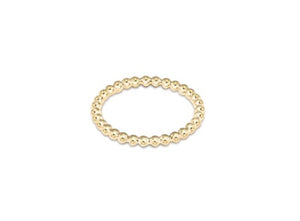 Classic Gold 2mm Beaded Rings
