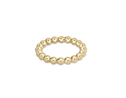 Classic Gold 3mm Beaded Rings