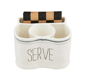 Serve Utensil & Napkin Caddy Set