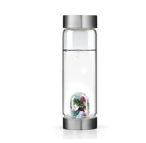VIA Mystical Mermaid Gem Water Bottle Glass 16.9 fl.oz.
