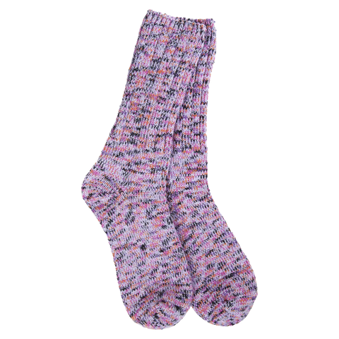 Weekend Ragg Crew Lavender Socks