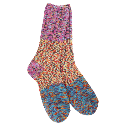 Weekend Ragg Crew Colorblock Fiesta CB Multi Socks