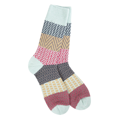 Weekend Gallery Crew Boho Stripe Socks