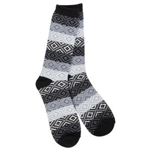 Weekend Gem Crew Socks Black Multi