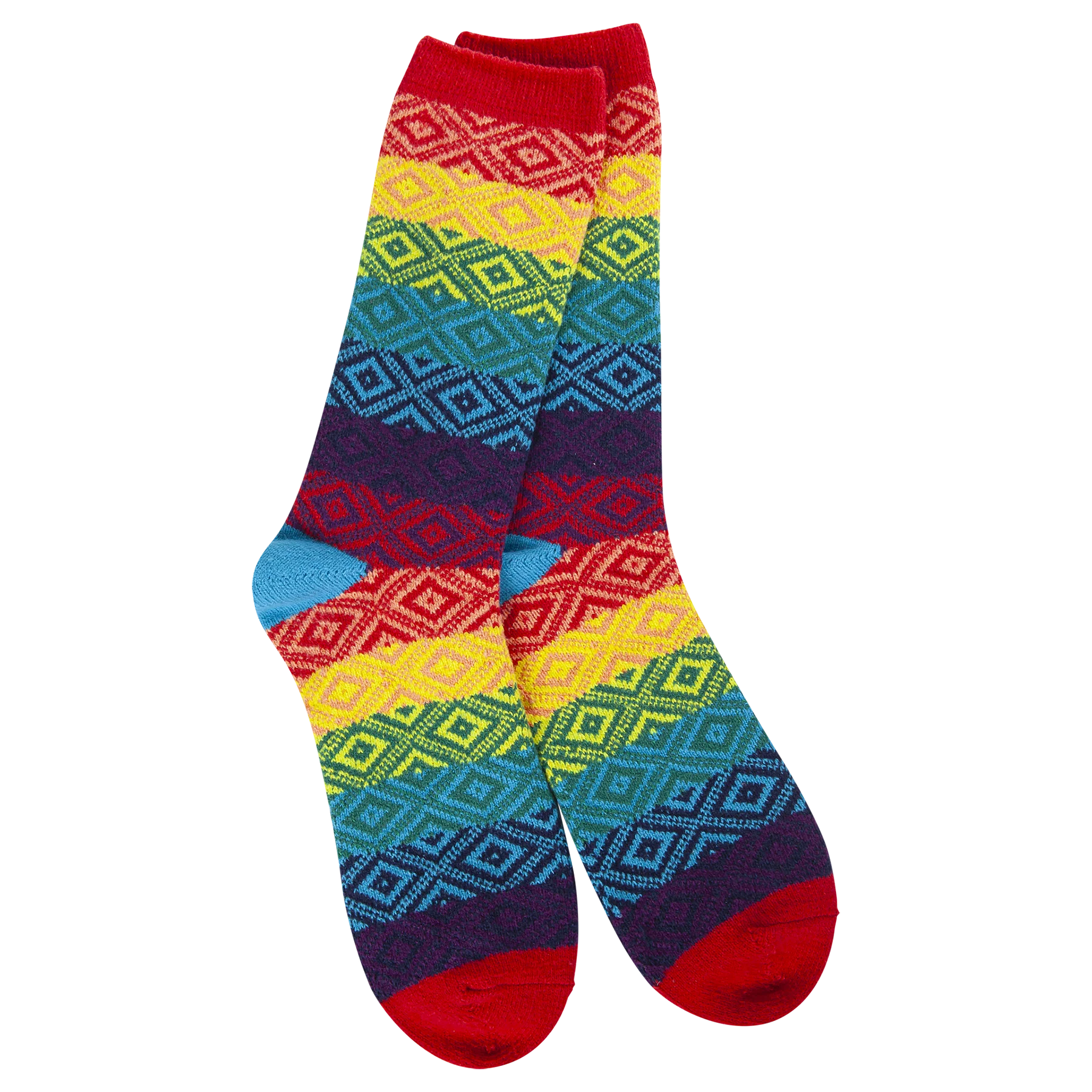 Weekend Gem Crew Rainbow Multi Socks