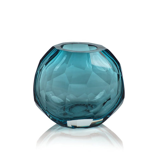 Maya Hand Cut Glass Vase