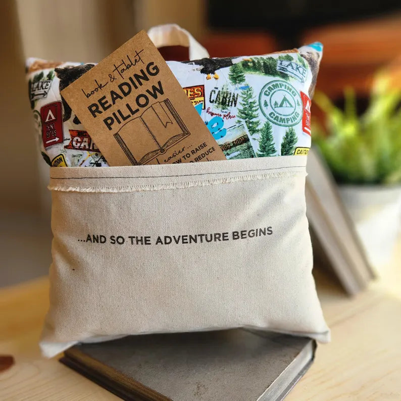 And so the Adventure Begins Reading Pillow