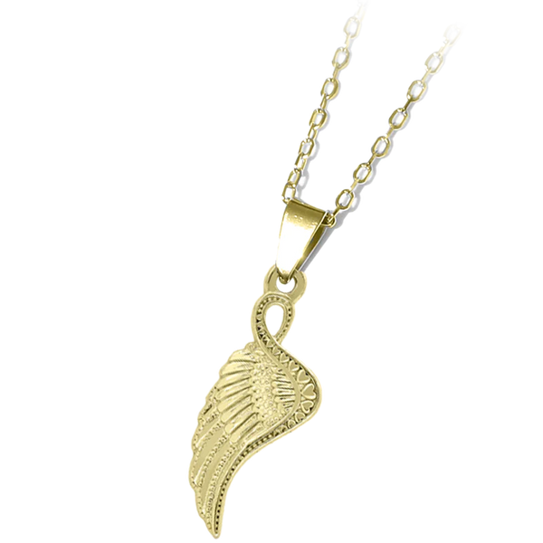 Angel Blessings Gold Charm Necklace