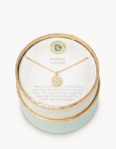Sea La Vie Animal Lover Necklace Gld.