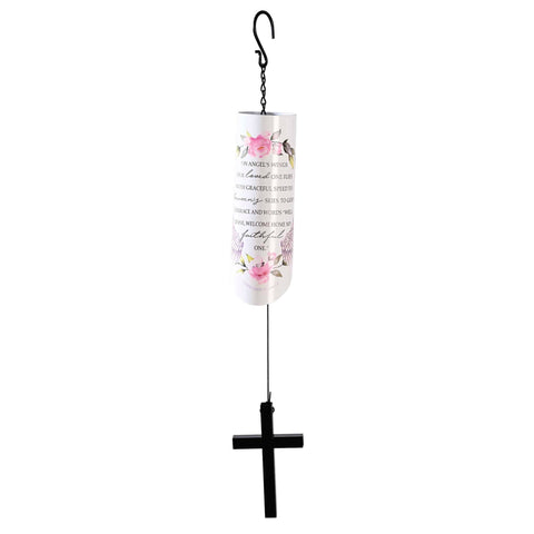 On Angels Wings Wind Chime 23"