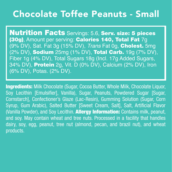 Chocolate Toffee Peanut Candies 6oz