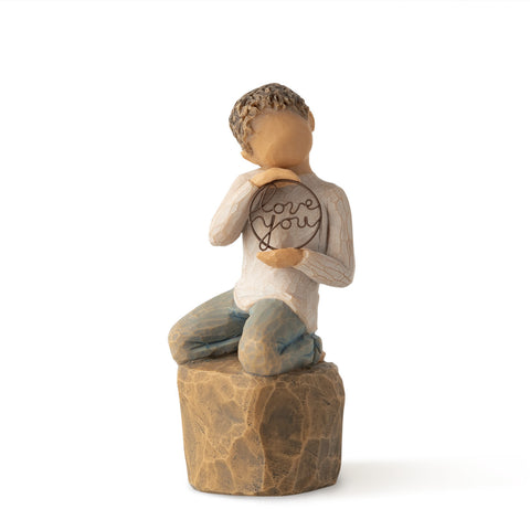 Love You Too Willow Tree Figurine