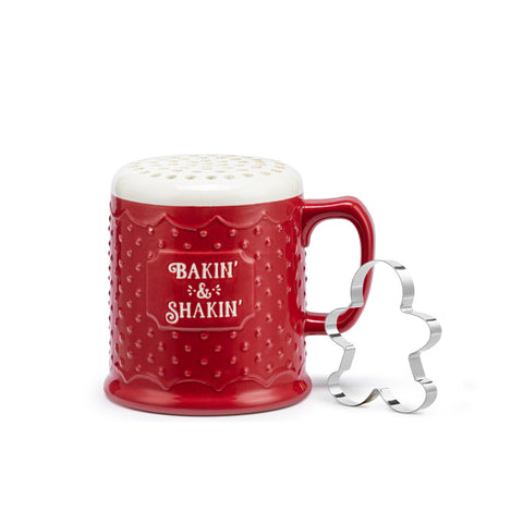 Bakin' and Shaken' Ceramic Powder Sugar Shaker