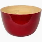 Bamboo Mixing Bowl Red