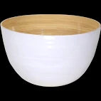 Bamboo Mixing Bowl White