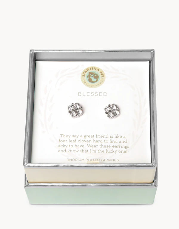 Sea La Vie Blessed Clover Earrings Slv.