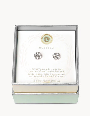 Sea La Vie Blessed Clover Earrings Slv.