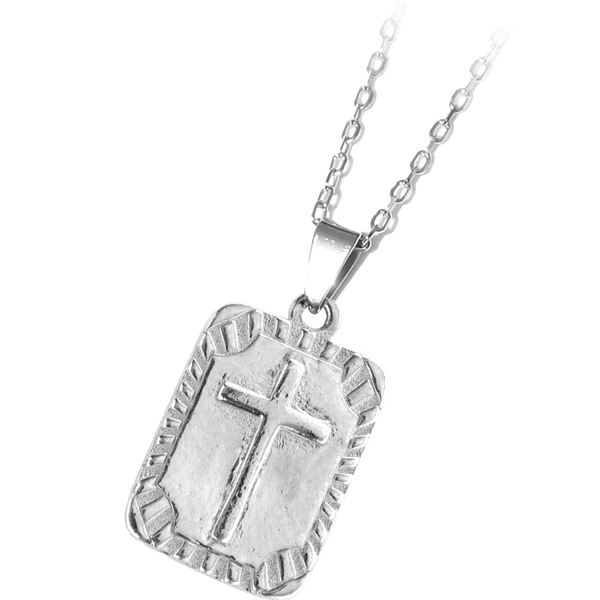 Cross Sterling Silver Charm Necklace