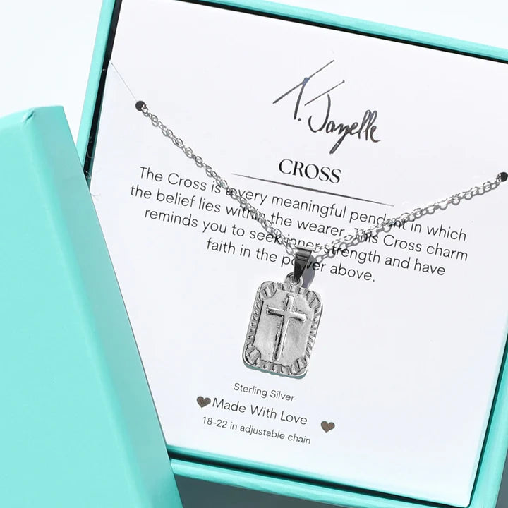 Cross Sterling Silver Charm Necklace