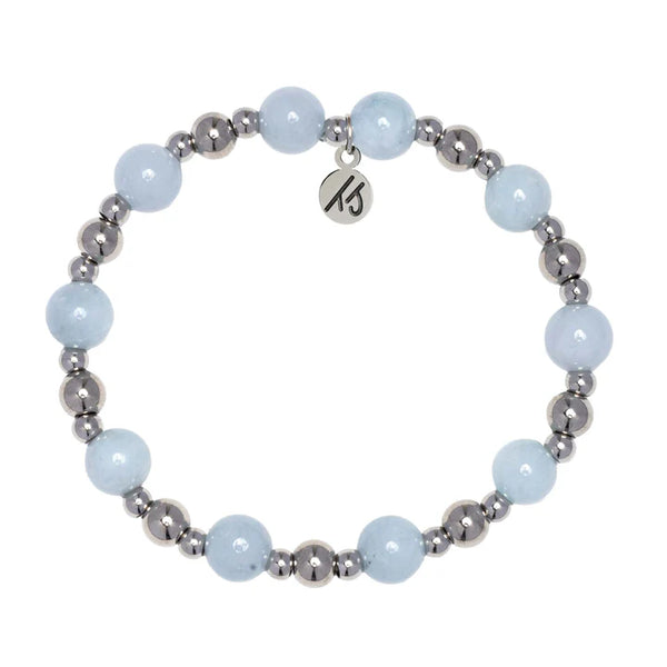 Day by Day Collection- Blue Aquamarine Gemstone Bracelet