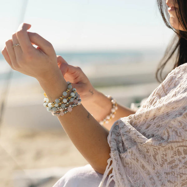 Day by Day Collection- Rose Quartz Gemstone Bracelet