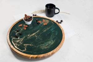 Acacia & Resin Lazy Susan 16"