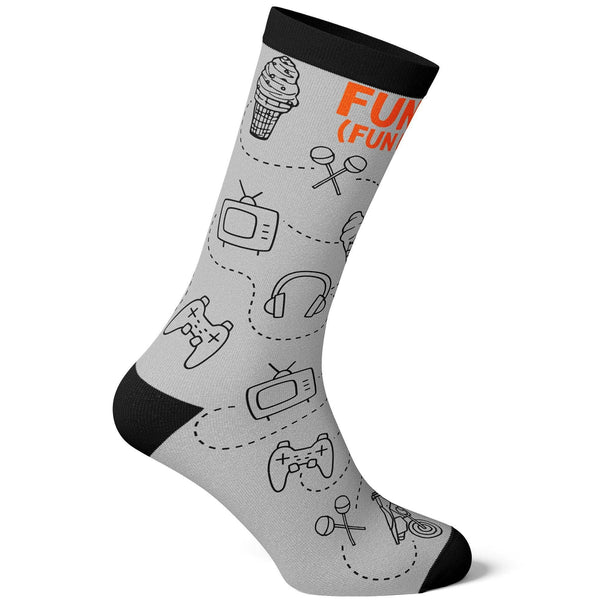 Funcle Socks Funny Gift for Uncle Cool Sock: Mens (9-11) / Grey