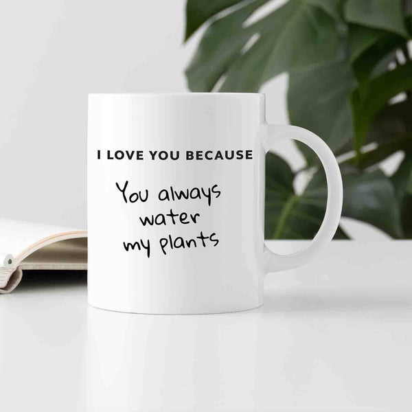 I Love You Because Mug + Pen | Personalized Gift Set