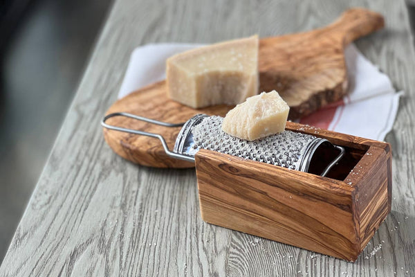 Italian Olivewood Box Cheese Grater