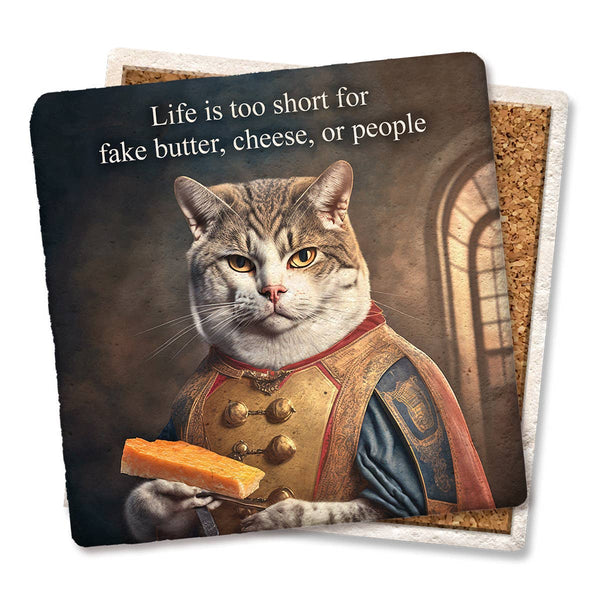 Drink Coaster Life is Too Short 4"