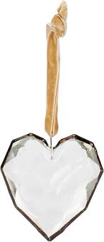 Faceted Heart Ornaments