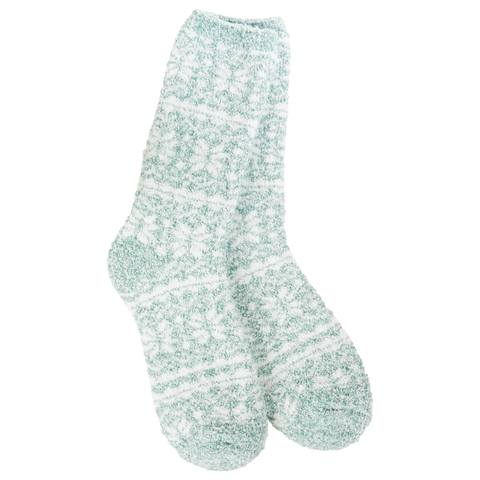 Fair Isle Green Socks 399