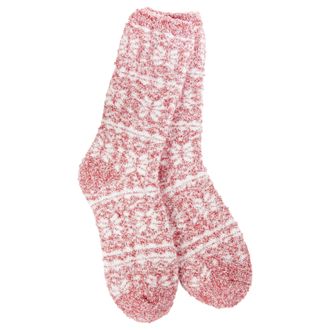Fair Isle Red Socks 699