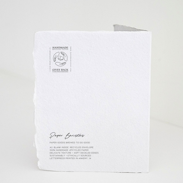 "A Lifetime of Happiness" Wedding Engagement Card. Blank Inside.