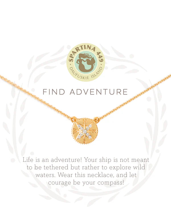 Sea La Vie Adventure Compass Necklace