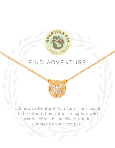 Sea La Vie Adventure Compass Necklace