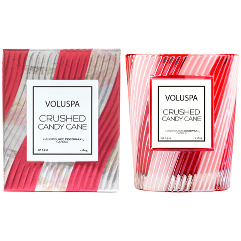Crushed Candy Cane Classic Candle 6.5oz