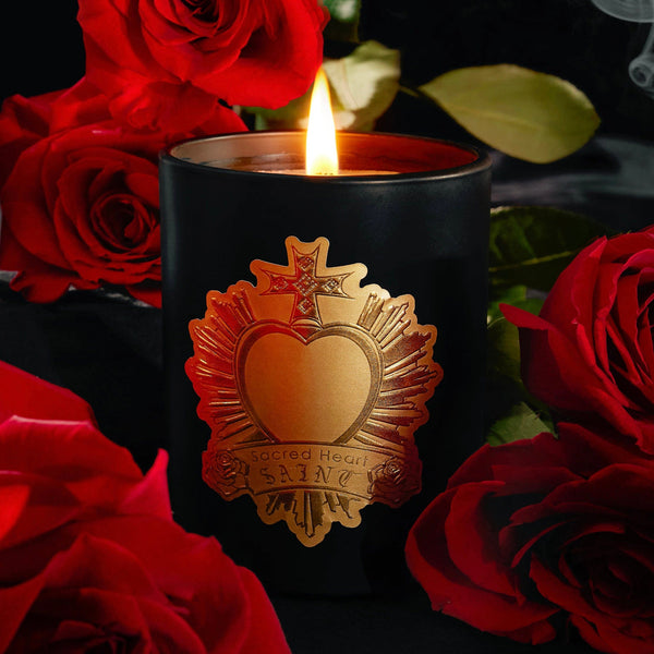 Ex-Voto Sacred Heart Special Edition Candle Black 14oz