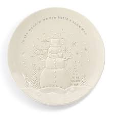 In the Meadow Snowman Cookie Plate