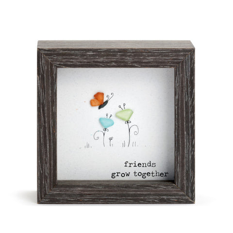 Friends Grow Together Shadow Box 4"