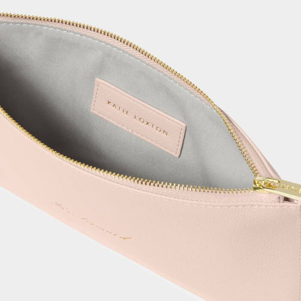 Bridal Sentiment Pouch 'Bridesmaid' in Light Pink