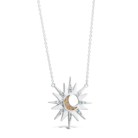 Luna Beam Necklace Sterling Silver Perkins Cove