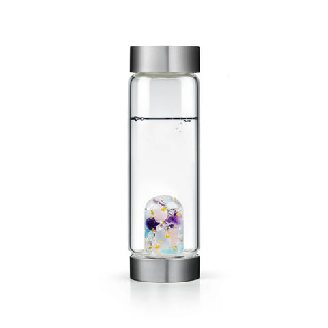 VIA Miss Unicorn Gem Water Bottle Glass 16.9 fl.oz.