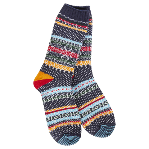 Navy Multi Socks 468
