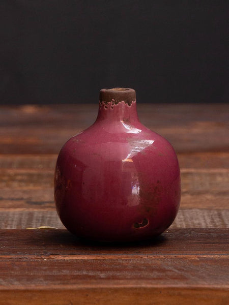 Small Ceramic Vase Pink 3.5"