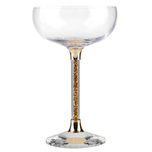 Vetrina Stem Coupe Glass Gold Set of 2