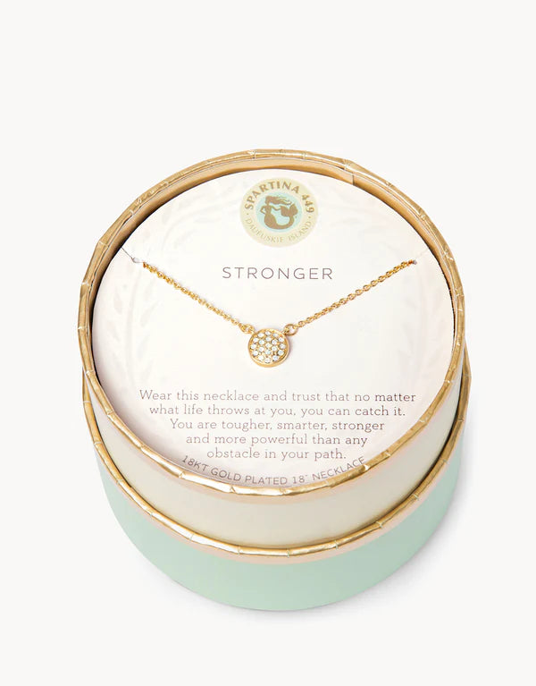Sea La Vie Stronger Necklace Gld.