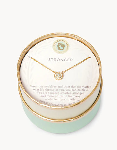 Sea La Vie Stronger Necklace Gld.