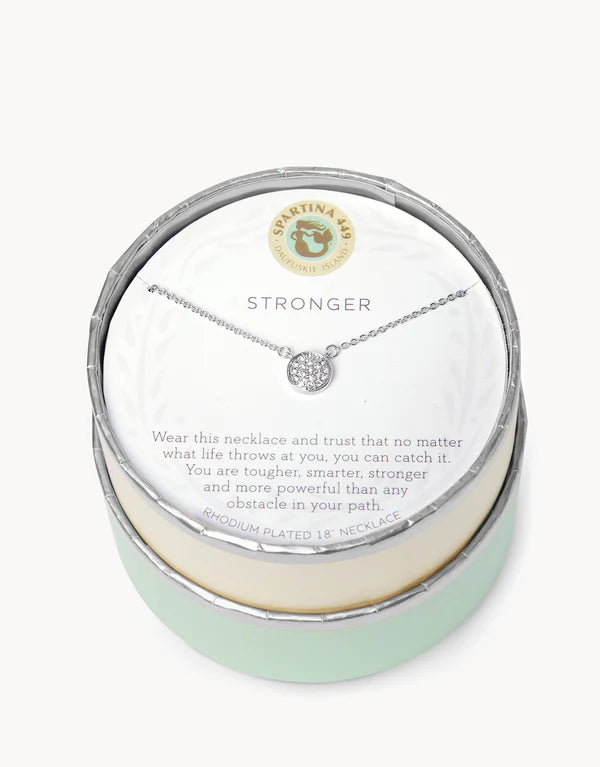 Sea La Vie Stronger Necklace Sil.